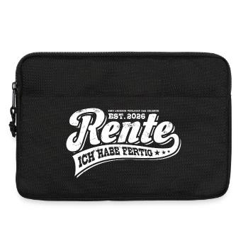 Rente 2026 | Ruhestand | Pension | Ich habe fertig - Laptoptasche 13" - Schwarz - Vorne