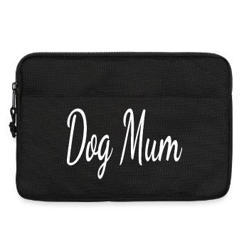 Dog Mom Minimalist– White - Laptop bag 13" - black - Front
