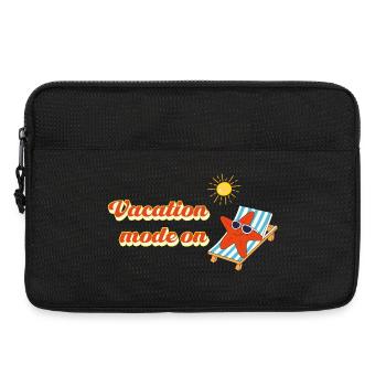 Vacation mode on – Summer Holiday Statement - Laptop bag 13" - black - Front