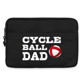 Radball, Dad, Radballer, Hallenradsport, Cycleball - Laptoptasche 13" - Schwarz - Vorne