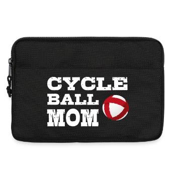 Radball, Radballer, Hallenradsport, Mom, Cycleball - Laptoptasche 13" - Schwarz - Vorne