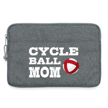 Radball, Radballer, Hallenradsport, Mom, Cycleball - Laptoptasche 13" - Grau meliert - Vorne