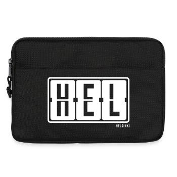 Helsinki HEL , City Souvenir T-Shirt, Hoodie, Cap - Laptoptasche 13" - Schwarz - Vorne