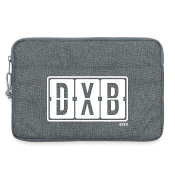 Dubai DXB, City Souvenir T-shirt, Bag, Cap - Laptop bag 13" - heather grey - Front