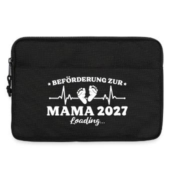 Beförderung zur Mama 2027 Loading Geschenk - Laptoptasche 13" - Schwarz - Vorne