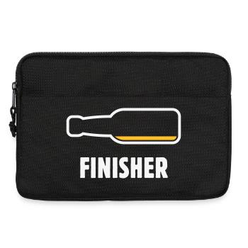 Finisher (Bier / Bierchen / Biertrinker / NEG 2C) - Laptoptasche 13" - Schwarz - Vorne