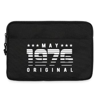 May 1976 Original Striped Vintage Geburtstag - Laptoptasche 13" - Schwarz - Vorne