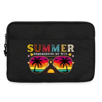 Funny Summer Break Quote Remembering My Why - Laptop bag 13" - black - Front