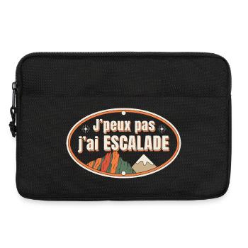 J'peux pas j'ai Escalade - Sacoche pour ordinateur portable 13 pouces - noir - Devant
