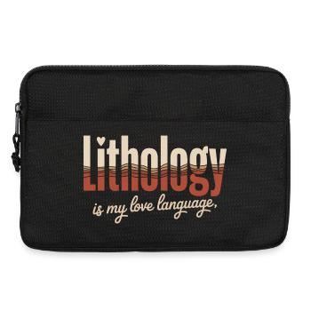 Lithologie Liebessprache Tee - Laptoptasche 13" - Schwarz - Vorne
