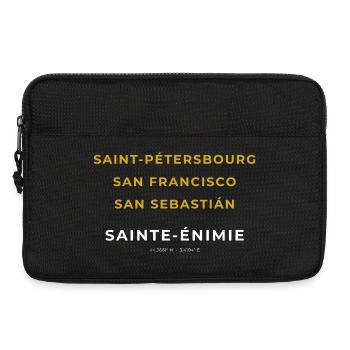 Sainte-Enimie Lozère -San Francisco -San Sebastian - Sacoche pour ordinateur portable 13 pouces - noir - Devant