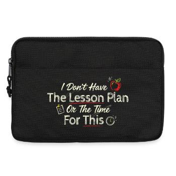 Pas d’humour de classe sans plan de cours - Sacoche pour ordinateur portable 13 pouces - noir - Devant