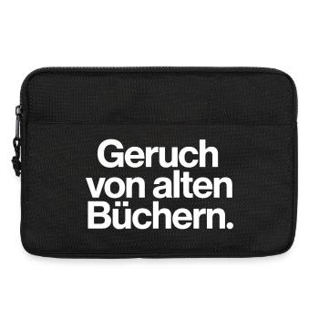 Geruch von alten Büchern Spruch T-Shirt Leser - Laptoptasche 13" - Schwarz - Vorne