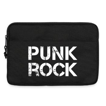Punkrock Distressed Typografie - Laptoptasche 13" - Schwarz - Vorne
