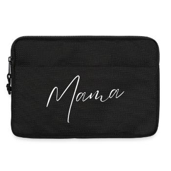 Mama Schriftzug Kalligrafie - Laptoptasche 13" - Schwarz - Vorne