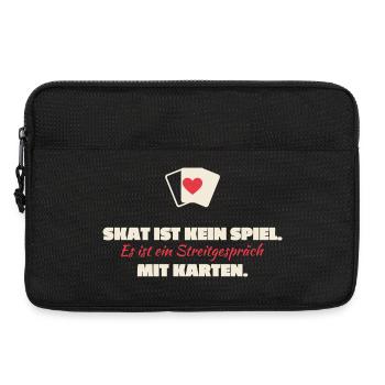 Skat Ist Kein Spiel: Streitgespräch Karten - Laptoptasche 13" - Schwarz - Vorne