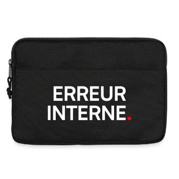 Internal error humor geek fatigue - Laptop bag 13" - black - Front