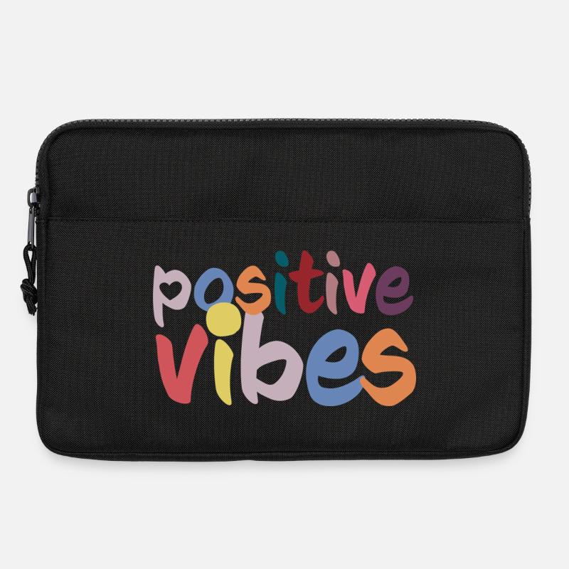 positive vibes - Laptoptasche 13" - Schwarz