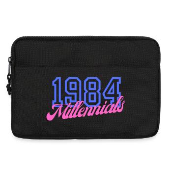 Vintage Year 1984 Digital Art Print - Laptop bag 13" - black - Front