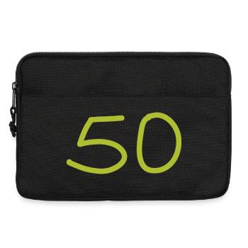 50th birthday fifty number green - Laptop bag 13" - black - Front