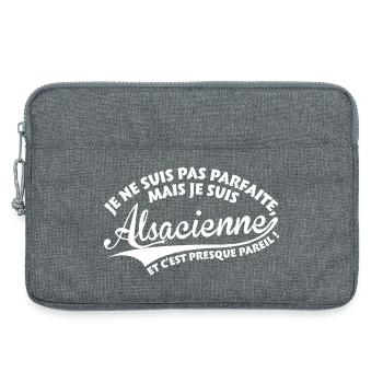 Parfaite Alsacienne - Sacoche pour ordinateur portable 13 pouces - gris chiné - Devant