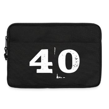 40 Geburtstag runder Geburtstag - Laptoptasche 13" - Schwarz - Vorne