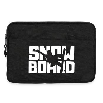 Snowboard is my Life Shirt – Für echte Rider - Laptoptasche 13" - Schwarz - Vorne