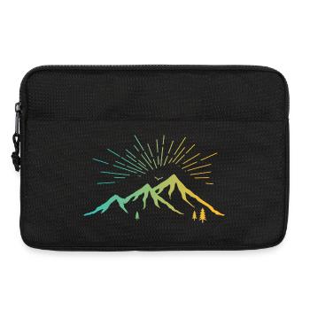 Strahlende Berge - Laptoptasche 13" - Schwarz - Vorne