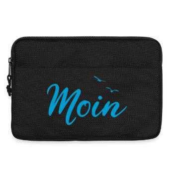 Moin - Spruch Design Geschenk - Laptoptasche 13" - Schwarz - Vorne