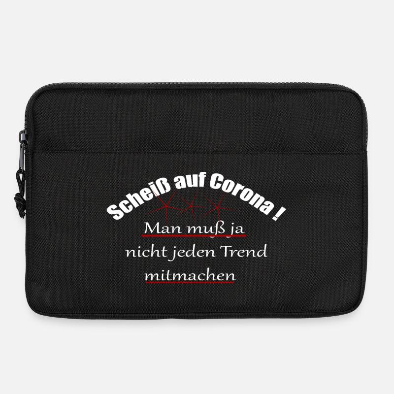 Corona/Covid19/Scheiß auf Corona - Laptoptasche 13" - Schwarz