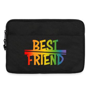Best friend rainbow - Laptop bag 13" - black - Front