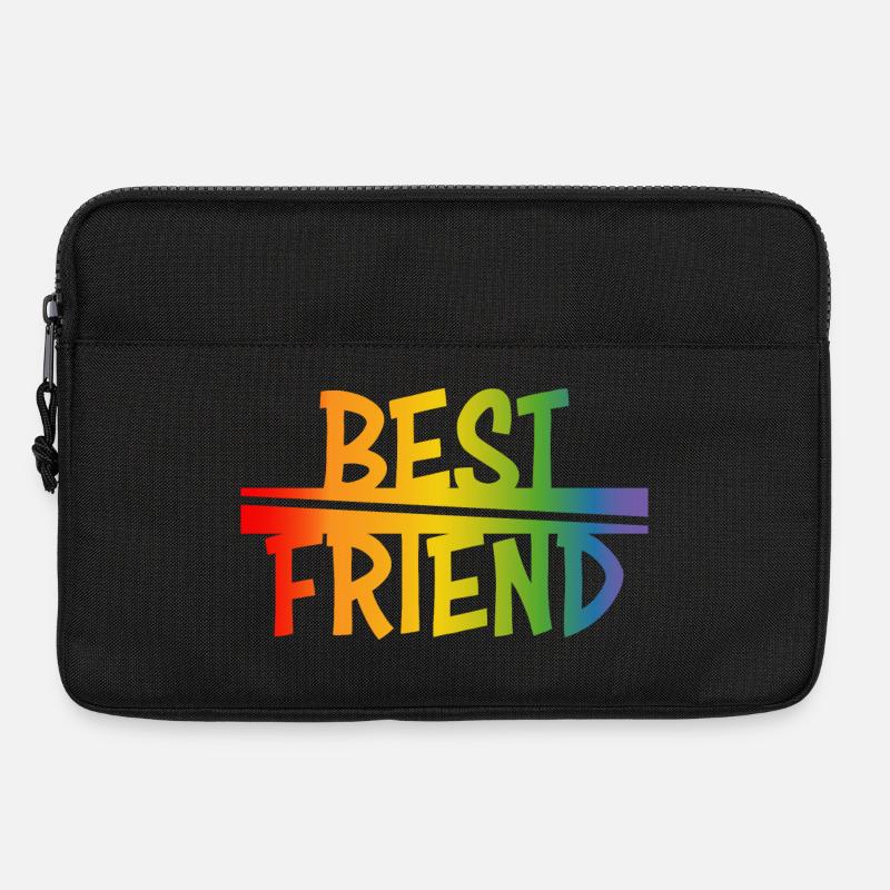 Best friend rainbow - Laptoptasche 13" - Schwarz