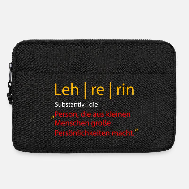 Lehrerin - Laptoptasche 13" - Schwarz