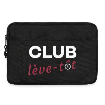 Club lève-tôt - Sacoche pour ordinateur portable 13 pouces - noir - Devant