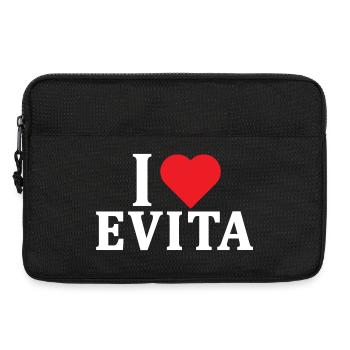 t-shirt I love Evita t-shirt gift idea - Laptop bag 13" - black - Front
