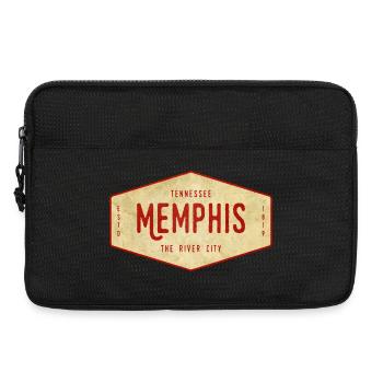 Memphis Vintage Travel Badge - Laptop bag 13" - black - Front