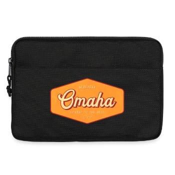 Omaha Retro Badge: Gateway to the West - Laptoptasche 13" - Schwarz - Vorne