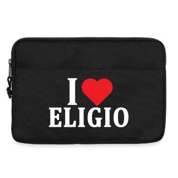 t-shirt J’aime Eligio idée cadeau t-shirt - Sacoche pour ordinateur portable 13 pouces - noir - Devant