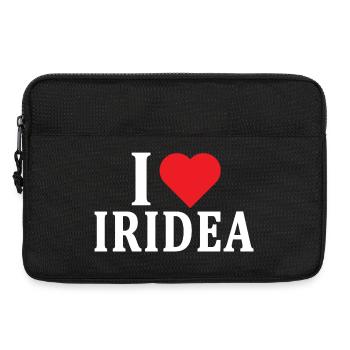 t-shirt I love Iridea t-shirt cadeau idea - Sacoche pour ordinateur portable 13 pouces - noir - Devant