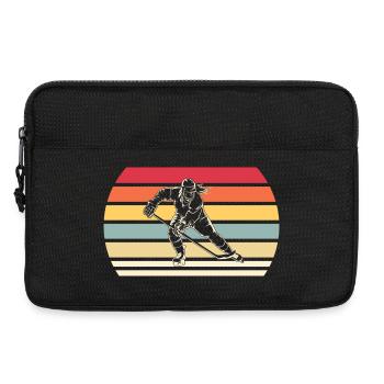 Hockey sur glace Joueuse de hockey sur glace Femmes - Sacoche pour ordinateur portable 13 pouces - noir - Devant