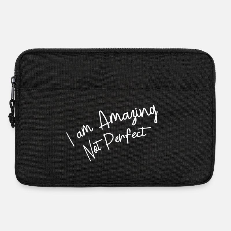 Inspirierende Motivationsbotschaft - Laptoptasche 13" - Schwarz