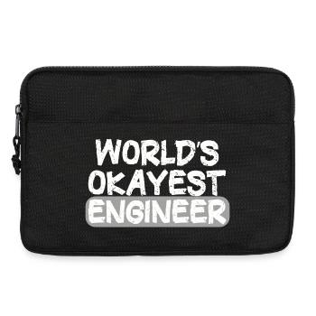 World's Best Engineer Bold Statement - Laptop bag 13" - black - Front