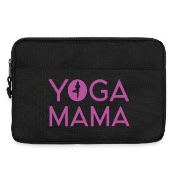 Yoga Mama - Idée cadeau yoga - Sacoche pour ordinateur portable 13 pouces - noir - Devant