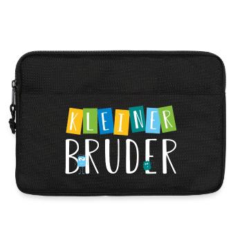 kleiner Bruder - süße Monster - Laptoptasche 13" - Schwarz - Vorne