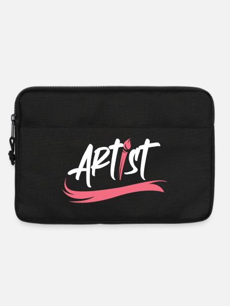 artist pinsel logo icon Künstler Illustration - Laptoptasche 13" - Schwarz