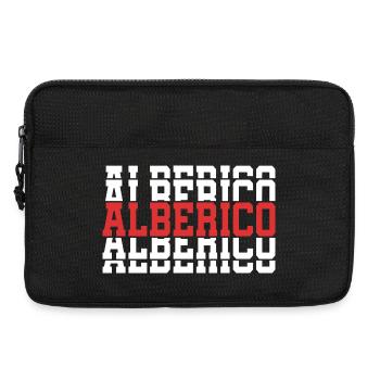 Alberico t-shirt cadeau t-shirt texte empilé - Sacoche pour ordinateur portable 13 pouces - noir - Devant