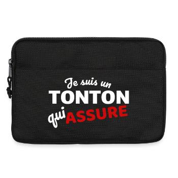 I'm an uncle who makes sure - Laptop bag 13" - black - Front
