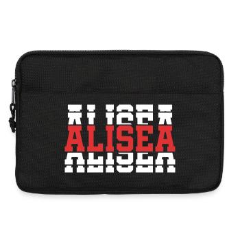 t-shirt Alisea t-shirt gift idea stacked text - Laptop bag 13" - black - Front