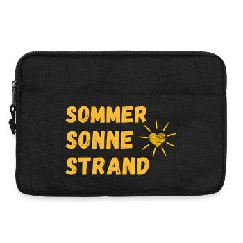 Summer - sun - beach - finally holiday time! - Laptop bag 13" - black - Front