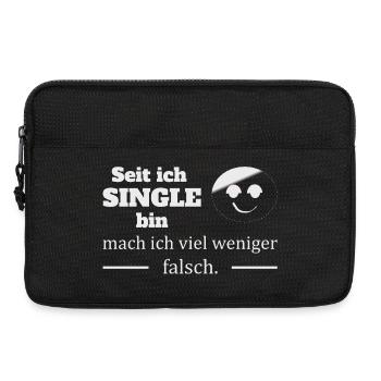 Single :-) - Laptoptasche 13" - Schwarz - Vorne